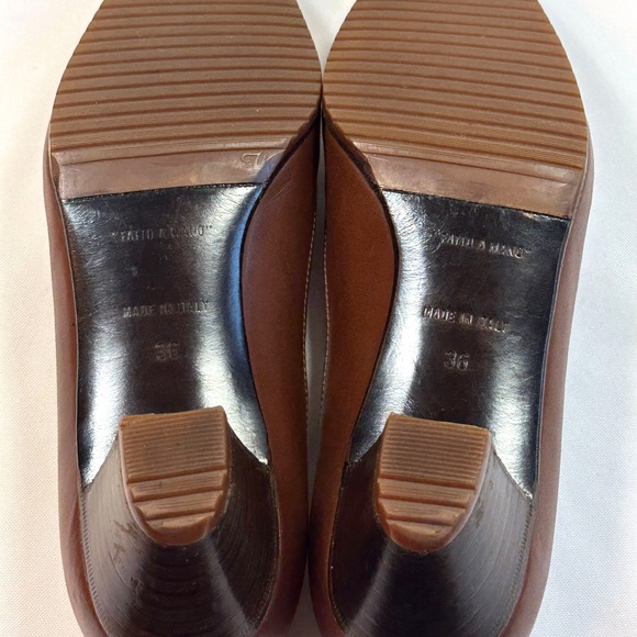 Vintage 1980s(?) CELINE Brown Leather Lace-Up Pump Size 36 US 5-1/2 - Picture 13 of 16